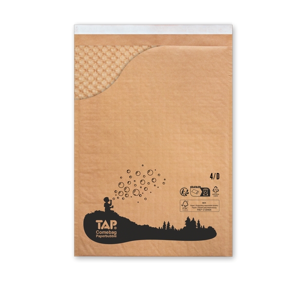 Koperta ochronna D/14 eco brązowa 200x275 TAP Comebag Paperbubble 5szt